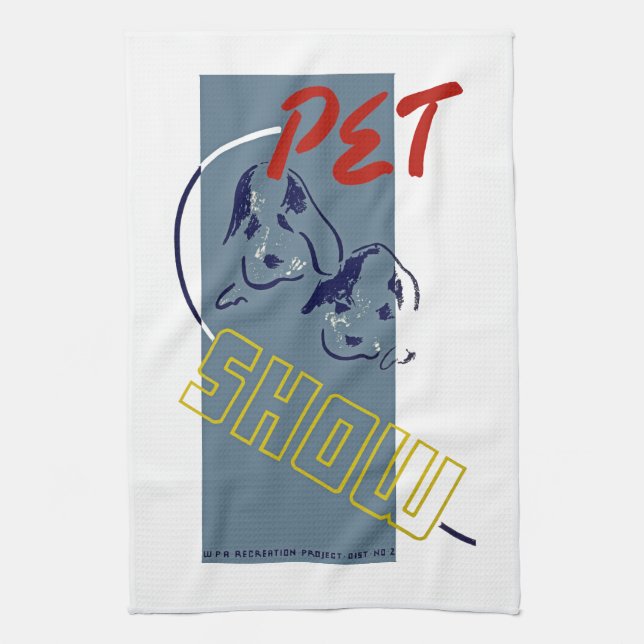Pet Show Kitchen Towel (Vertical)