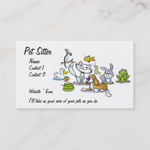 Pet Sitter Business Card