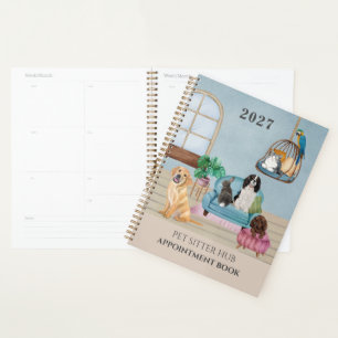 Pet Sitter Business Office Appointment Diary  Planner