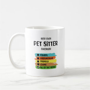 Pet Sitter Dog Walker Appreciation Thank You Coffee Mug