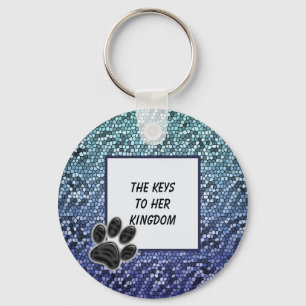 Pet Sitter Dog Walker House Key Access Thank You Keychain