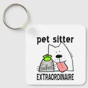 Pet Sitter Extraordinary Keychain