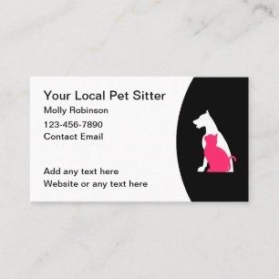 Pet Sitter New Simple Business Cards