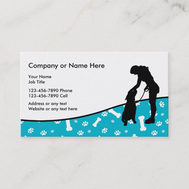Pet Sitter Service Business Card (Front)