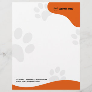 Pet Sitter Services Custom Letterhead