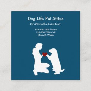 Pet Sitter Themed Business Cards