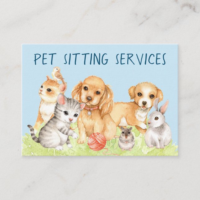 Pet Sitting Business Card (Front)