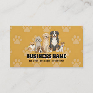 Pet Sitting Dog Walker  Business Card