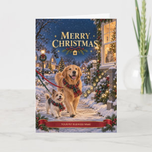 Pet Sitting & Dog Walking Christmas Card