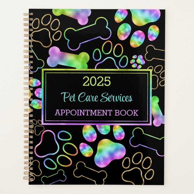 Pet Sitting, Dog Walking, Grooming Appointment  Planner (Front)
