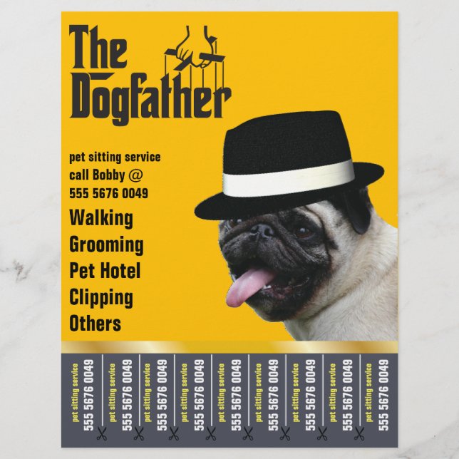 Pet Sitting 🐾 Dogfather Dog Walker Trustworthy  (Front)