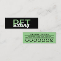 pet sitting punch card