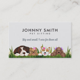 Pet Sitting Slogans Business Cards