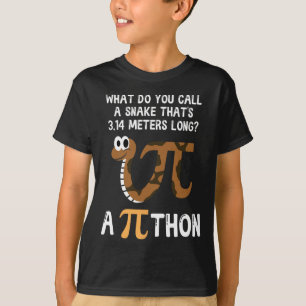 Pet Snake Math Pi Day Python  T-Shirt