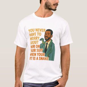 Pet Snake No Hair Suit Funny Graphic T-Shirt