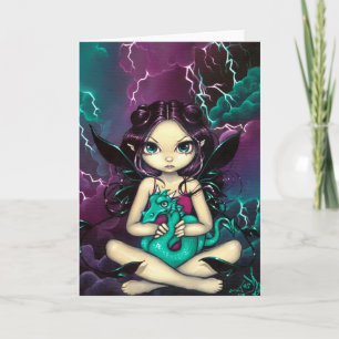 "Pet Storm Dragon" Greeting Card