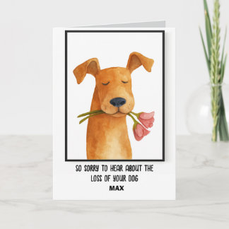 Pet Sympathy Card
