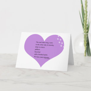 Pet Sympathy Card