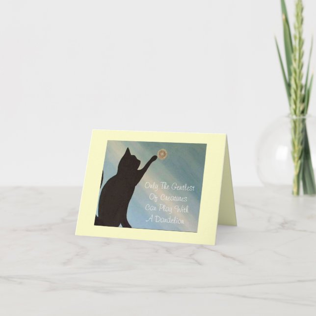 Pet Sympathy Card - Cat (Kinky Friedman quote) (Front)