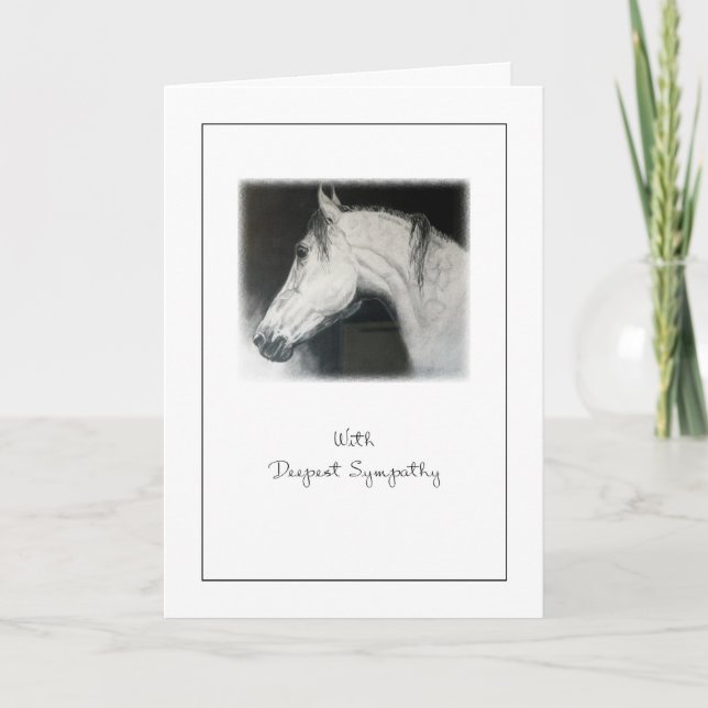 Pet Sympathy Loss of Horse Card (Front)