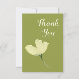 Pet Sympathy Thank You Response Reply Floral Flat Card