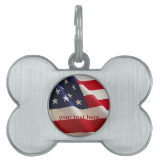 pet tag flag of freedom
