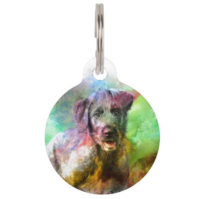 Pet Tag Irish Wolfhound 001 (Front)