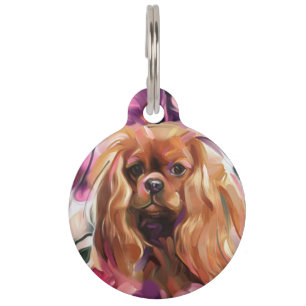 Pet TAG 'Ruby' Ruby Cavalier Art