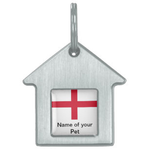 Pet Tag with Flag of England