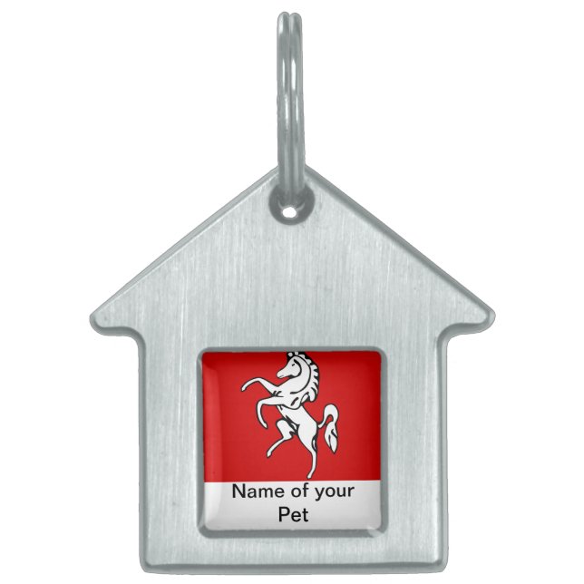 Pet Tag with Flag of Kent, England (Front)