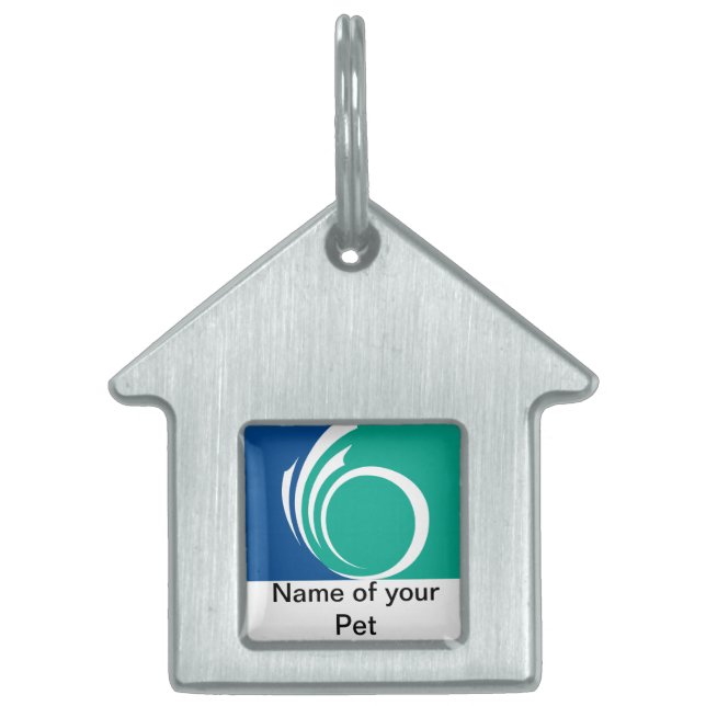 Pet Tag with Flag of Ottawa, Canada (Front)