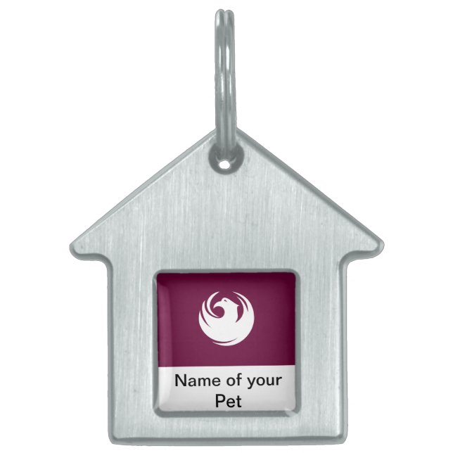 Pet Tag with Flag of Phoenix, Arizona (Front)