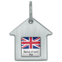 Pet Tag with Flag of United Kingdom