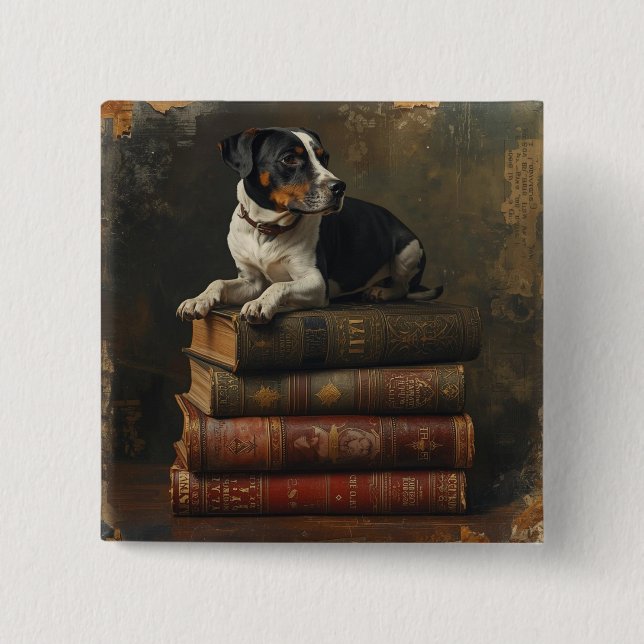 Pet Talk  2 Inch Square Button (Front)