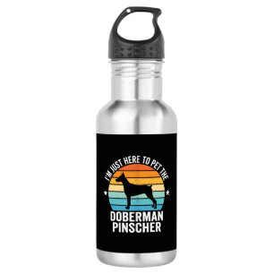 Pet The Doberman Pinscher Retro 532 Ml Water Bottle
