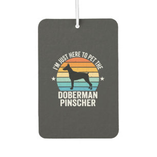 Pet The Doberman Pinscher Retro Air Freshener