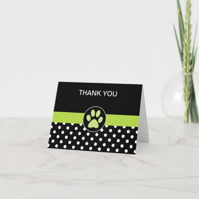Pet Thème Business Merci Cartes (Devant)