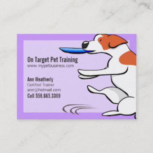 Pet Training Dog Trainer Jack Russell Terrier Business Card