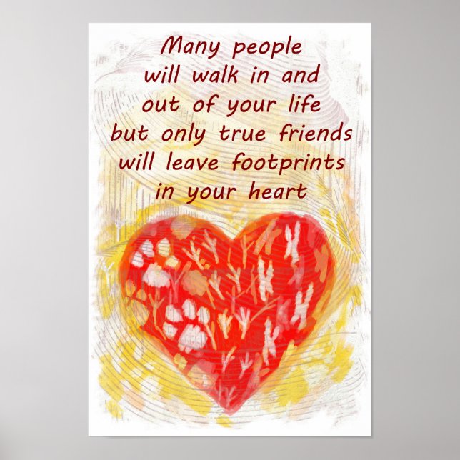 Pet true friend quote poster (Front)