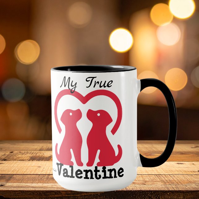Pet VALENTINE  Red Personalize Mug (personalize)