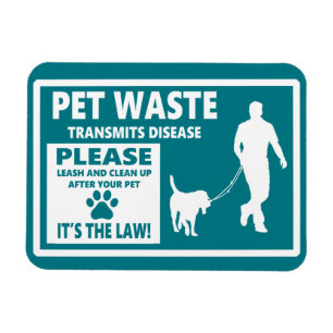 PET WASTE - Courtesy Notice Magnet