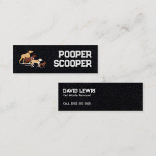 Pet Waste Removal Mini Business Card