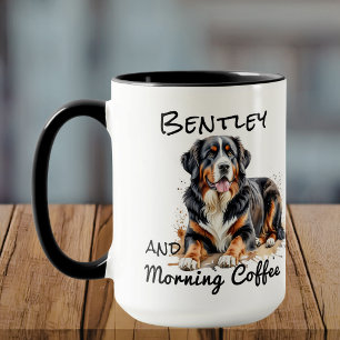  Pet Watercolor Browns Bernese PERSONALIZE Mug