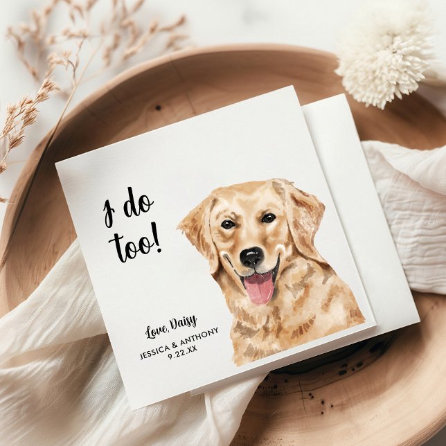 Pet Wedding Cocktail Napkins (Creator Uploaded)