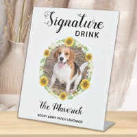 Pet Wedding Signature Drinks Sunflower Photo