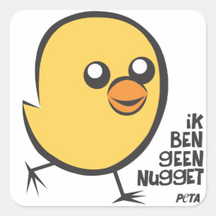 PETA I am no nugget sticker
