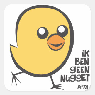 PETA Je ne suis pas un nugget sticker