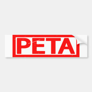 Peta Stamp Bumper Sticker