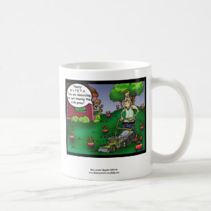 PETA & The Crabgrass Cartoon Funny Mug