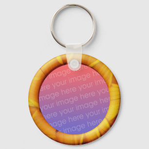 Petal (3d effect frame border) Template Keychain